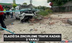 Elazığ’da Zincirleme Trafik Kazası: 3 Yaralı
