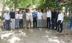 Keban'da tayini çıkan İlçe Emniyet Müdür Vekili Polat için veda yemeği