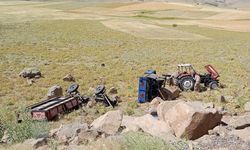 Muş'ta traktörün uçuruma yuvarlanması sonucu 3 kişi yaralandı