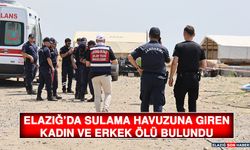 Elazığ’da Sulama Havuzuna Giren Kadın ve Erkek Ölü Bulundu