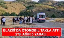 Elazığ'da Otomobil Takla Attı: 2’si Ağır 5 Yaralı