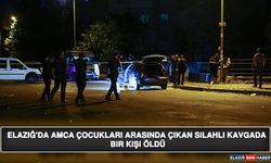 Elazığ'da Amca Çocukları Arasında Çıkan Silahlı Kavgada Bir Kişi Öldü