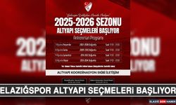 Elazığspor Altyapı Seçmeleri Başlıyor