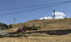Erzurum'da çıkan örtü yangını söndürüldü