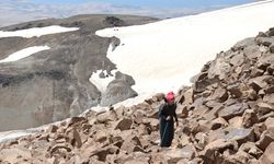 Fen liseli Meryem, Ağrı'dan sonra Süphan Dağı'nın zorlu zirvesine tırmandı