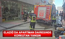 Elazığ’da Apartman Dairesinde Korkutan Yangın
