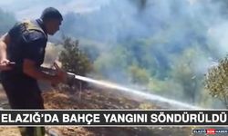 Elazığ’da Bahçe Yangını Söndürüldü