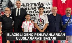 Elazığlı Genç Pehlivanlardan Uluslararası Başarı