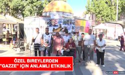 Özel Bireylerden "Gazze" İçin Anlamlı Etkinlik