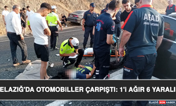 Elazığ'da Otomobiller Çarpıştı: 1'i Ağır 6 Yaralı