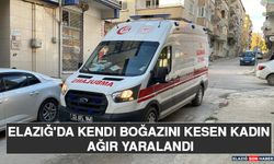 Elazığ'da Kendi Boğazını Kesen Kadın Ağır Yaralandı