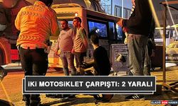 İki Motosiklet Çarpıştı: 2 Yaralı