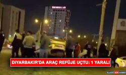Diyarbakır'da Araç Refüje Uçtu: 1 Yaralı