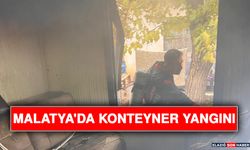 Malatya'da Konteyner Yangını