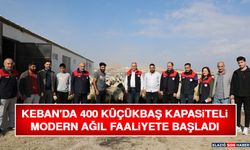 Keban'da 400 Küçükbaş Kapasiteli Modern Ağıl Faaliyete Başladı