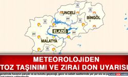 Meteorolojiden Toz Taşınımı ve Zirai Don Uyarısı