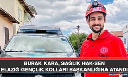 Burak Kara, Sağlık Hak-Sen Elazığ Gençlik Kolları Başkanlığına Atandı