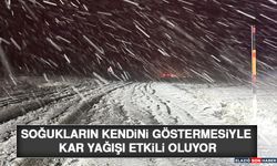 Soğukların Kendini Göstermesiyle Kar Yağışı Etkili Oluyor