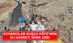 Kovancılar Kuşçu Köyü’nün Su Hasreti Sona Erdi