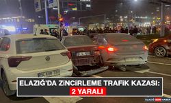 Elazığ'da Zincirleme Trafik Kazası: 2 Yaralı