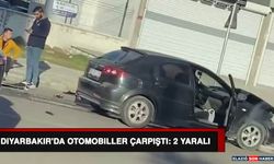 Diyarbakır'da Otomobiller Çarpıştı: 2 Yaralı