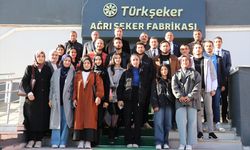 Ağrı'da üniversite öğrencileri derste öğrendiklerini fabrikada pekiştirdi