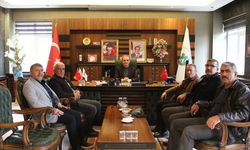 AK Parti ilçe başkanlarından Ağın Belediye Başkanı Çakar'a ziyaret