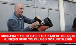 Bursa'da 1 Yıllık Sabır Tek Karede Buluştu, Güneşin Ufuk Yolculuğu Görüntülendi