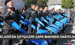 Elazığ'da Çiftçilere Çapa Makinesi Dağıtıldı