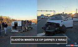 Elazığ'da Minibüs İle Cip Çarpıştı: 2 Yaralı