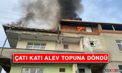 Çatı Katı Alev Topuna Döndü