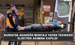Bursa'da Asansör Montajı Yapan Tekniker Elektrik Akımına Kapıldı