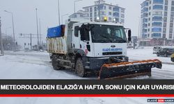 Meteorolojiden Elazığ’a Hafta Sonu İçin Kar Uyarısı