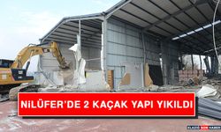 Nilüfer’de 2 Kaçak Yapı Yıkıldı
