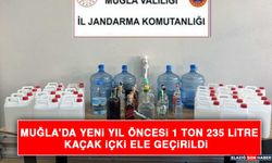 Muğla’da Yeni Yıl Öncesi 1 Ton 235 Litre Kaçak İçki Ele Geçirildi