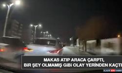 Makas Atıp Araca Çarptı, Bir Şey Olmamış Gibi Olay Yerinden Kaçtı