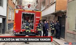 Elazığ'da Metruk Binada Yangın