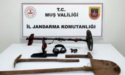 Muş'ta sit alanında kaçak kazı yapan 3 şüpheli yakalandı