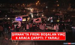 Şırnak'ta Freni Boşalan Vinç 6 Araca Çarptı: 7 Yaralı