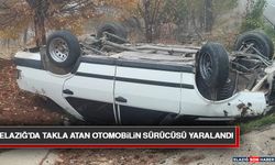 Elazığ'da Takla Atan Otomobilin Sürücüsü Yaralandı