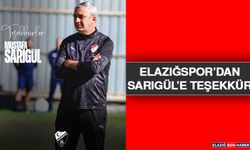 Elazığspor’dan Sarıgül’e Teşekkür