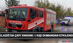 Elazığ’da Çatı Yangını: 1 Kişi Dumandan Etkilendi