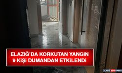 Elazığ’da Korkutan Yangın: 9 Kişi Dumandan Etkilendi