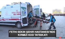 Fethi Sekin Şehir Hastanesi’nde Kırmızı Kod Tatbikatı