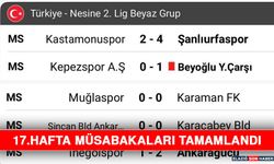 17.Hafta Müsabakaları Tamamlandı