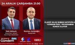 Elazığ Valisi Numan Hatipoğlu, “Gündem Özel” Programına Konuk Oluyor
