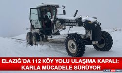 Elazığ’da 112 Köy Yolu Ulaşıma Kapalı: Karla Mücadele Sürüyor