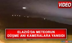 Elazığ'da Meteorun Düşme Anı Kameralara Yansıdı