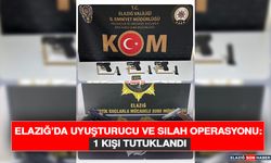 Elazığ’da Uyuşturucu ve Silah Operasyonu: 1 Kişi Tutuklandı