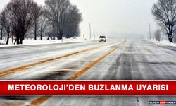 Meteoroloji’den Buzlanma Uyarısı